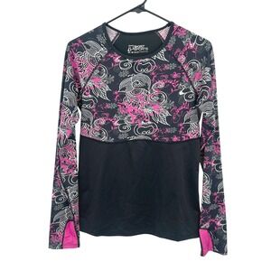 Skirt Sports Y2K Pink Tattoo Graphic Top M Athletic Running Workout Gym training